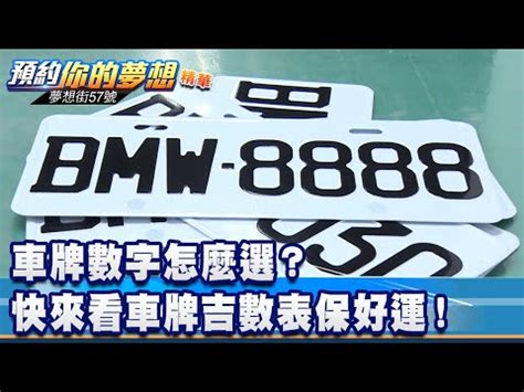 車牌總和吉凶|【車牌 數字】車牌數字怎麼選？最強撇步解析吉凶！